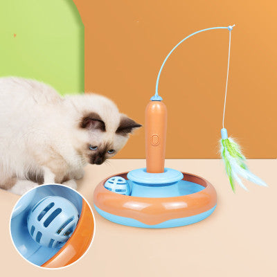 2 In 1 Cat Toy With Feather