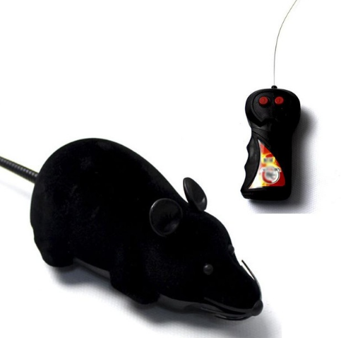 Black/ White Remote Control Mouse Toy